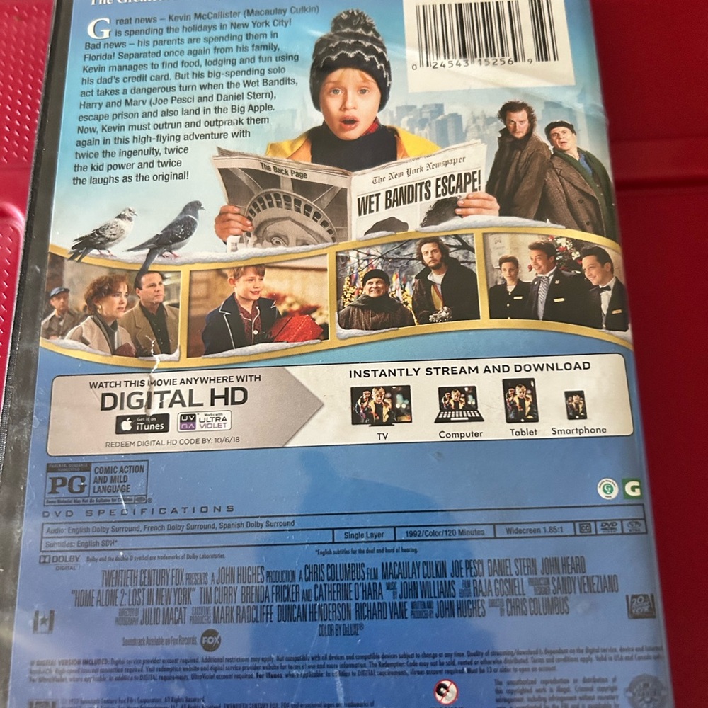 Home Alone 2: Lost in New York DVD - Blue Cover - Picture 2 of 5